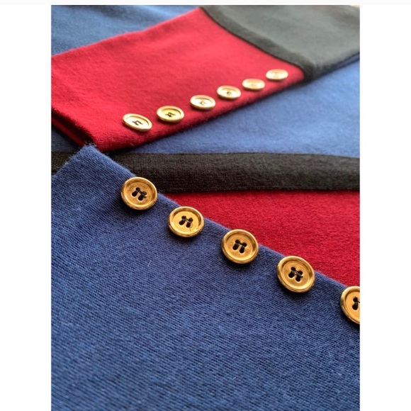 vintage 80’s Liz Claiborne color block knit dress - Picture 4 of 15